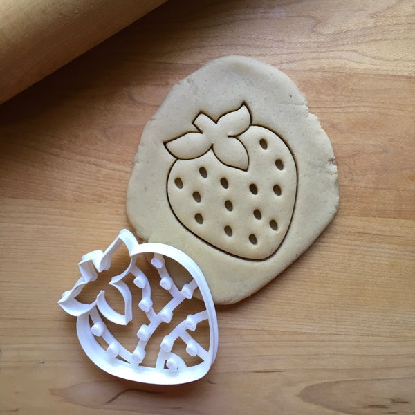 Cortador de galletas de fresa de varios tamaños/Elija entre estándar o apto para lavavajillas/