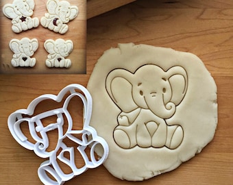 Baby Elephant Cookie  Cutter in Multiple Sizes