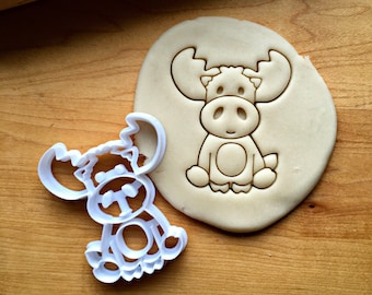 Baby Moose Cookie Cutter in Multiple Sizes