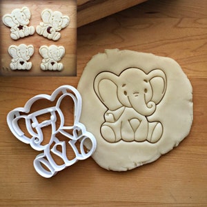 Baby Elephant Cookie Cutter/Multi-Size/Dishwasher Safe Available