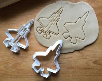 Set of 2 Stealth Fighter Jet 2 Cookie Cutters/Multi-Size