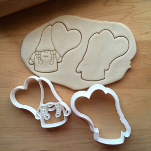Set of 2 Valentine Girl Gnome Cookie Cutters in Multiple Sizes