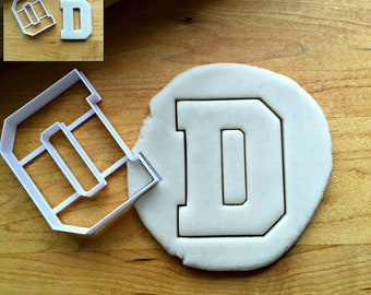 Varsity Letter G Cookie Cutter 4.25 inch metal