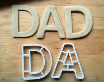 Set of 2 DAD Cookie Cutters/Multi-Size