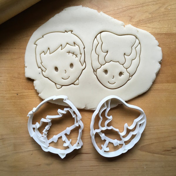 Set of 2 Cute Bride and Frankenstein Monster Cookie Cutters/Multi-Size