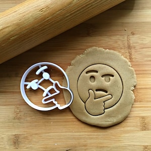 Thinking Emoji Cookie Cutter/ Multi-Size image 1