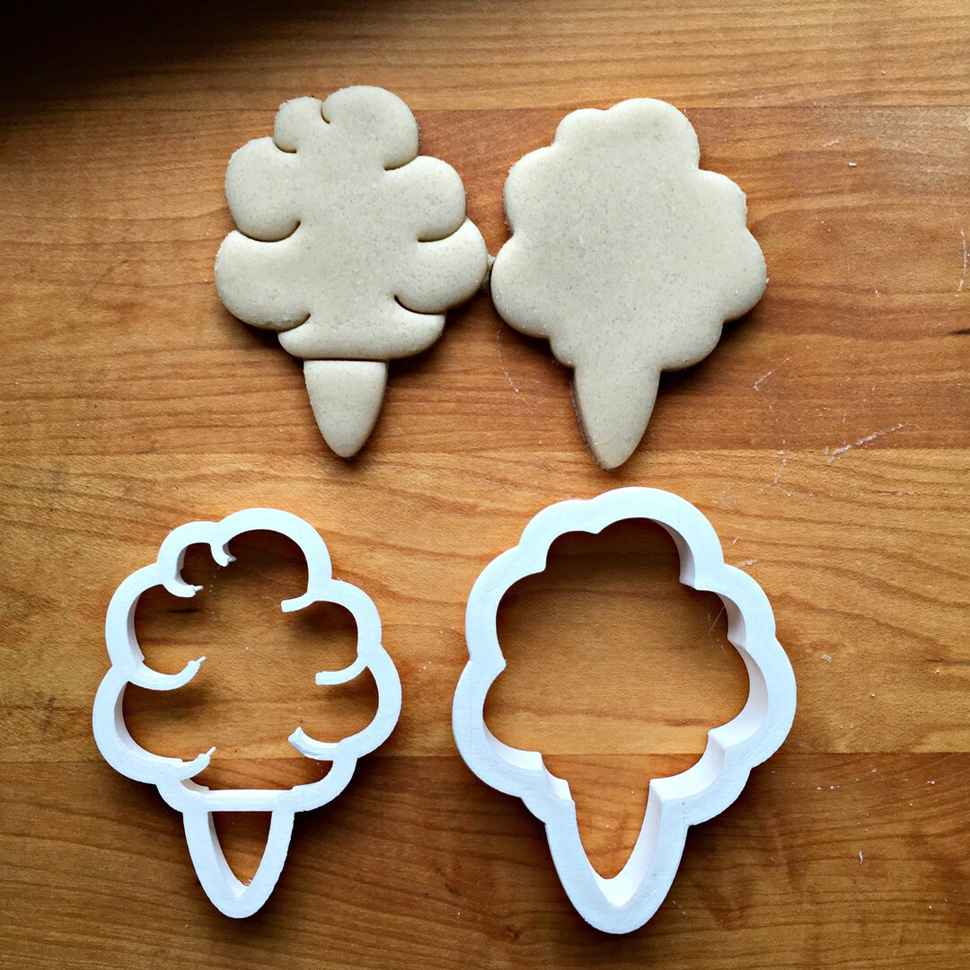 Set of 2 Cotton Candy Cookie Cutter/multisize/dishwasher Safe Etsy