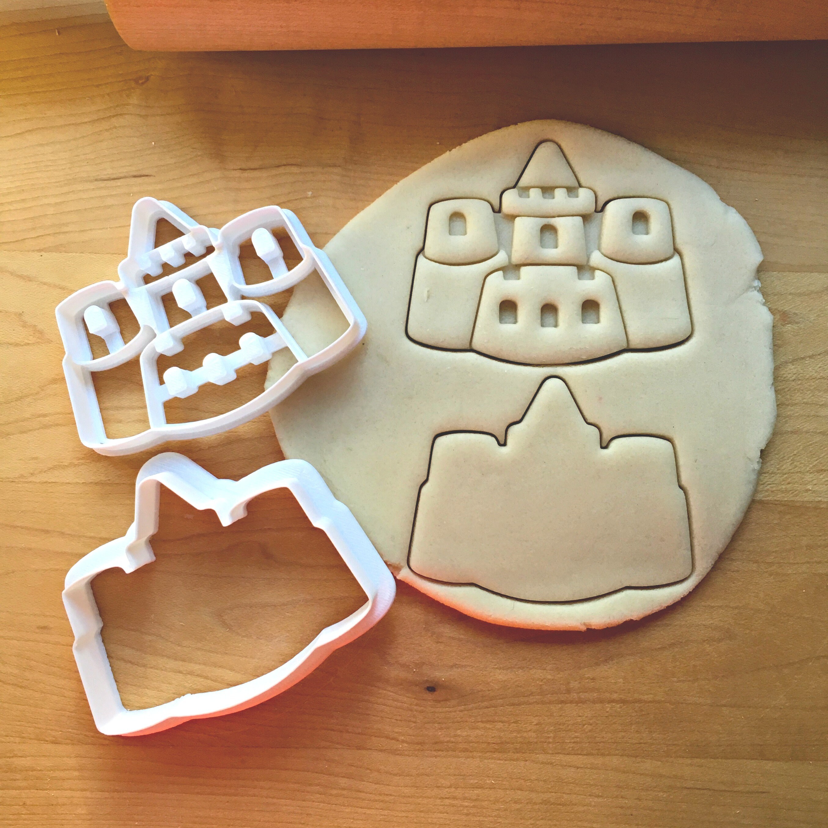 Set of 2 Sand Castle Cookie Cutter/MultiSize/Dishwasher Safe Etsy