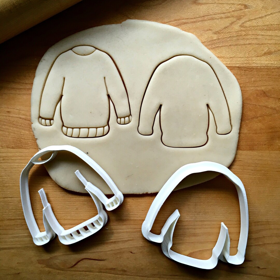 Set of 2 Sweater Cookie Cutters/multisize Etsy