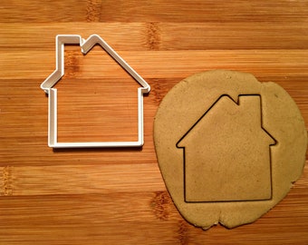 House with Chimney Cookie  Cutter in Multiple Sizes