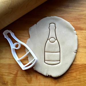 Champagne Bottle Cookie Cutter in Multiple Sizes