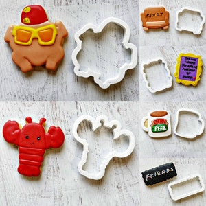 Set of 6 Friends Thanksgiving Cookie Cutters in Multiple Sizes