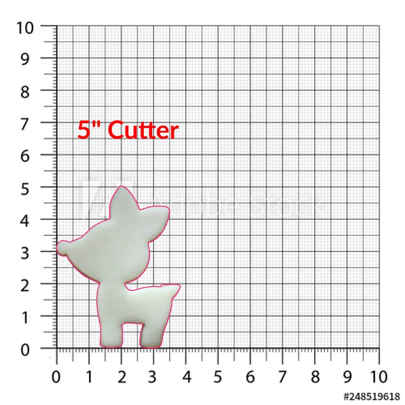 Deer Cookie Cutter in Multiple Sizes image 4