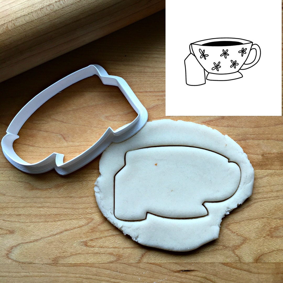 Teacup Cookie Cutter/multisize/template Included Etsy