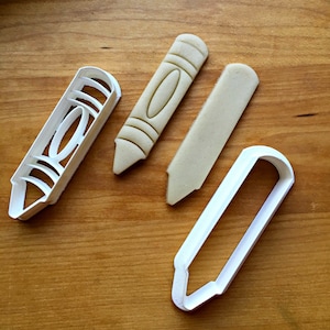Set of 2 Crayon Cookie Cutters in Multiple Sizes