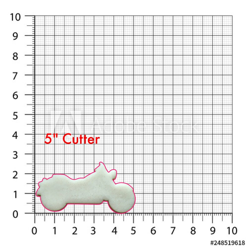 Motorcycle Cookie Cutter/Multi-Size image 6