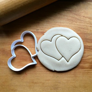 Double Hearts Cookie  Cutter in Multiple Sizes