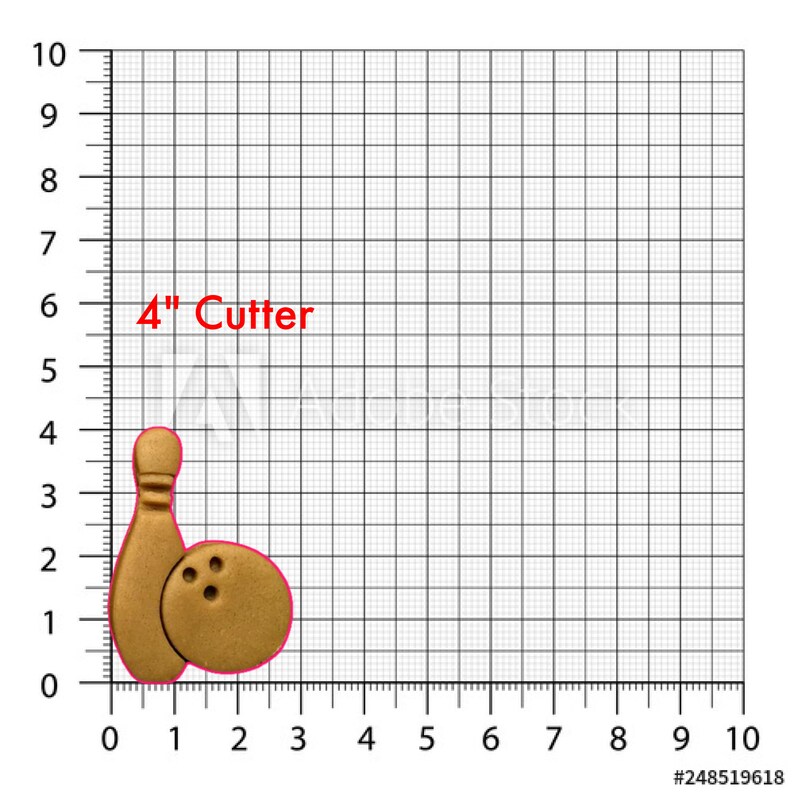 Bowling Pin and Ball Cookie Cutter/multisize/dishwasher Safe Etsy