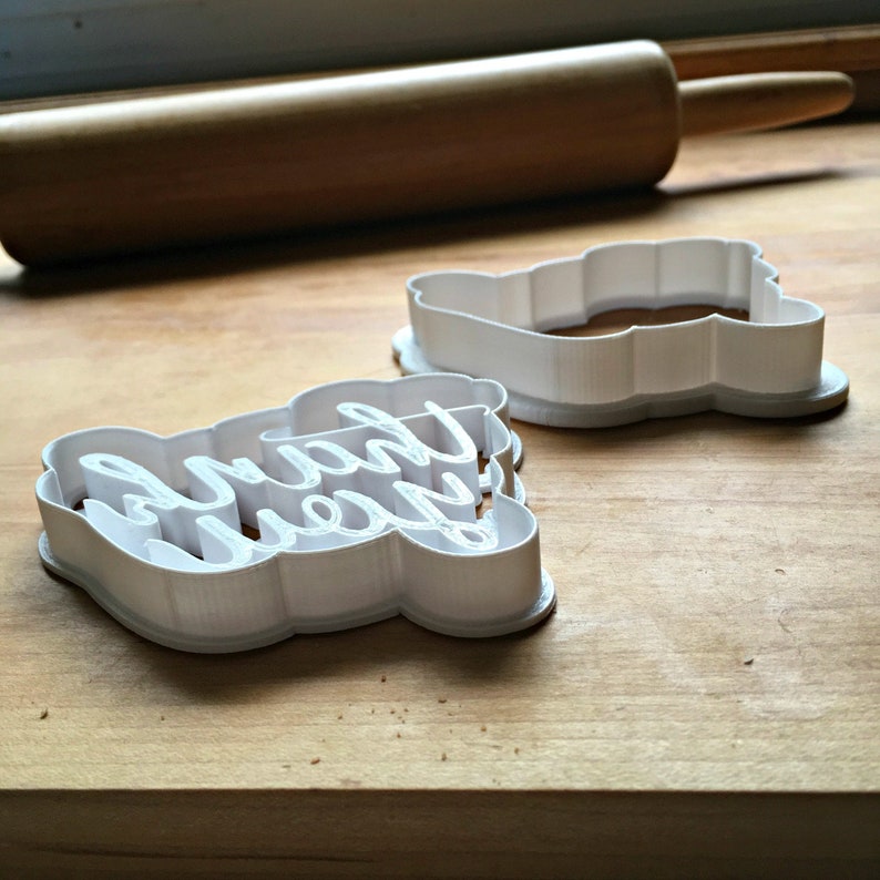 Set of 2 Thank You Cookie CuttersMulti-SizeDishwasher Safe Available