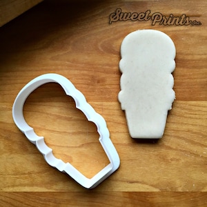 Ice Cream Cone Cookie Cutter in Multiple Sizes
