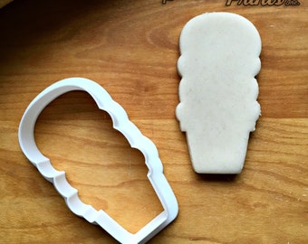 Ice Cream Cone Cookie Cutter in Multiple Sizes