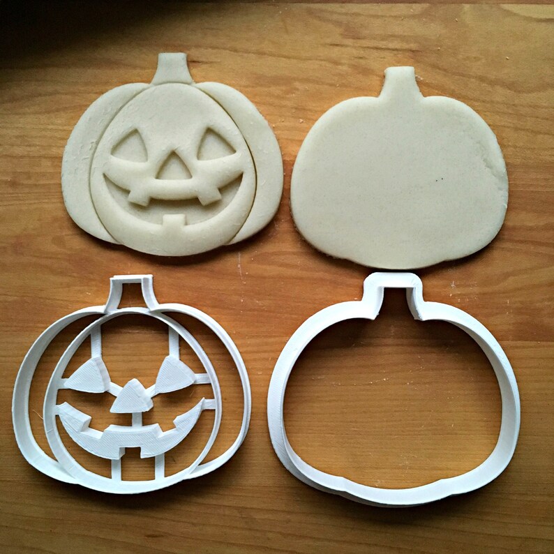 Set of 2 Jackolantern Cookie Cutters/multisize Etsy