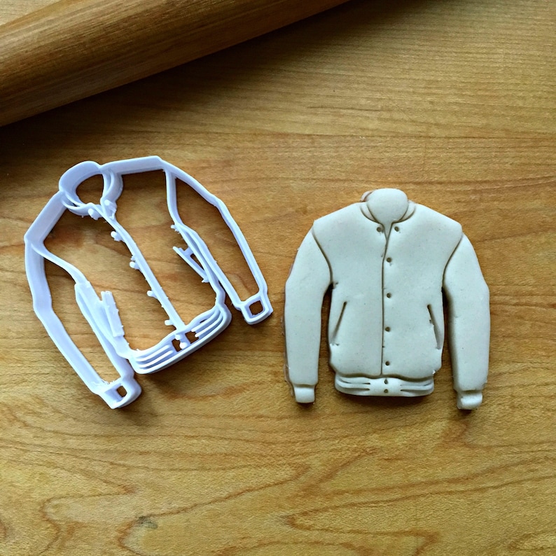 Varsity Jacket Cookie Cutter/multisize/dishwasher Safe Etsy