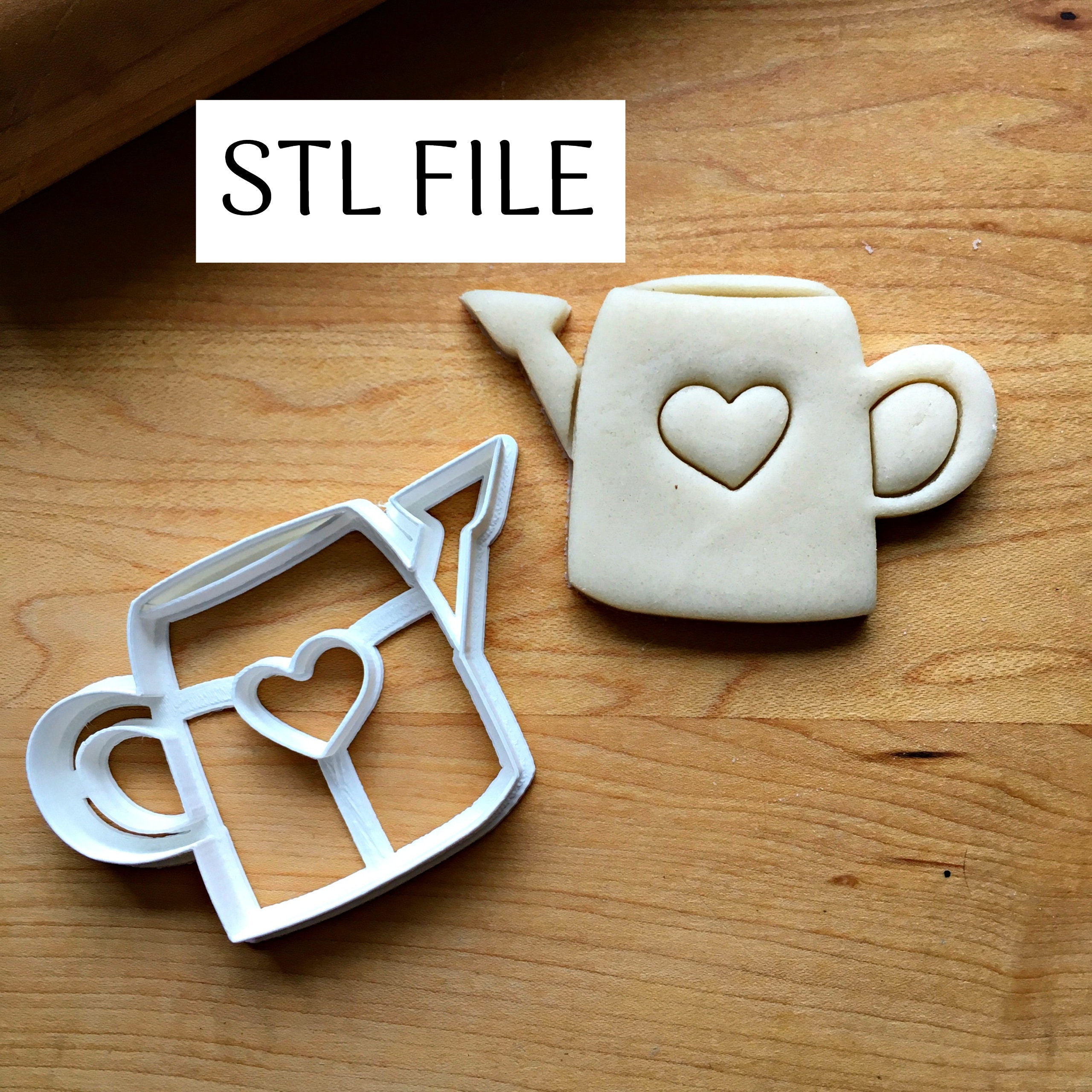 Staedter Kettle Shape Cookie Cutter, Argento