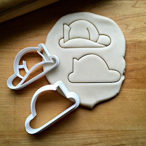 Set of 2 Fire Helmet Cookie Cutters in Multiple Sizes