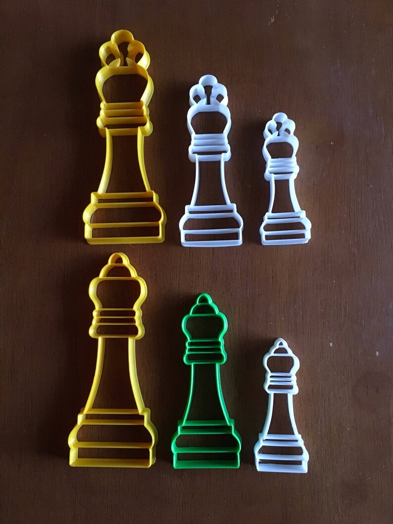 Chess Set Cookie Cutters/set of 6/multisize Etsy