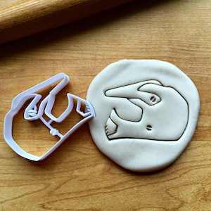 Motorcycle Helmet Cookie Cutter in Multiple Sizes