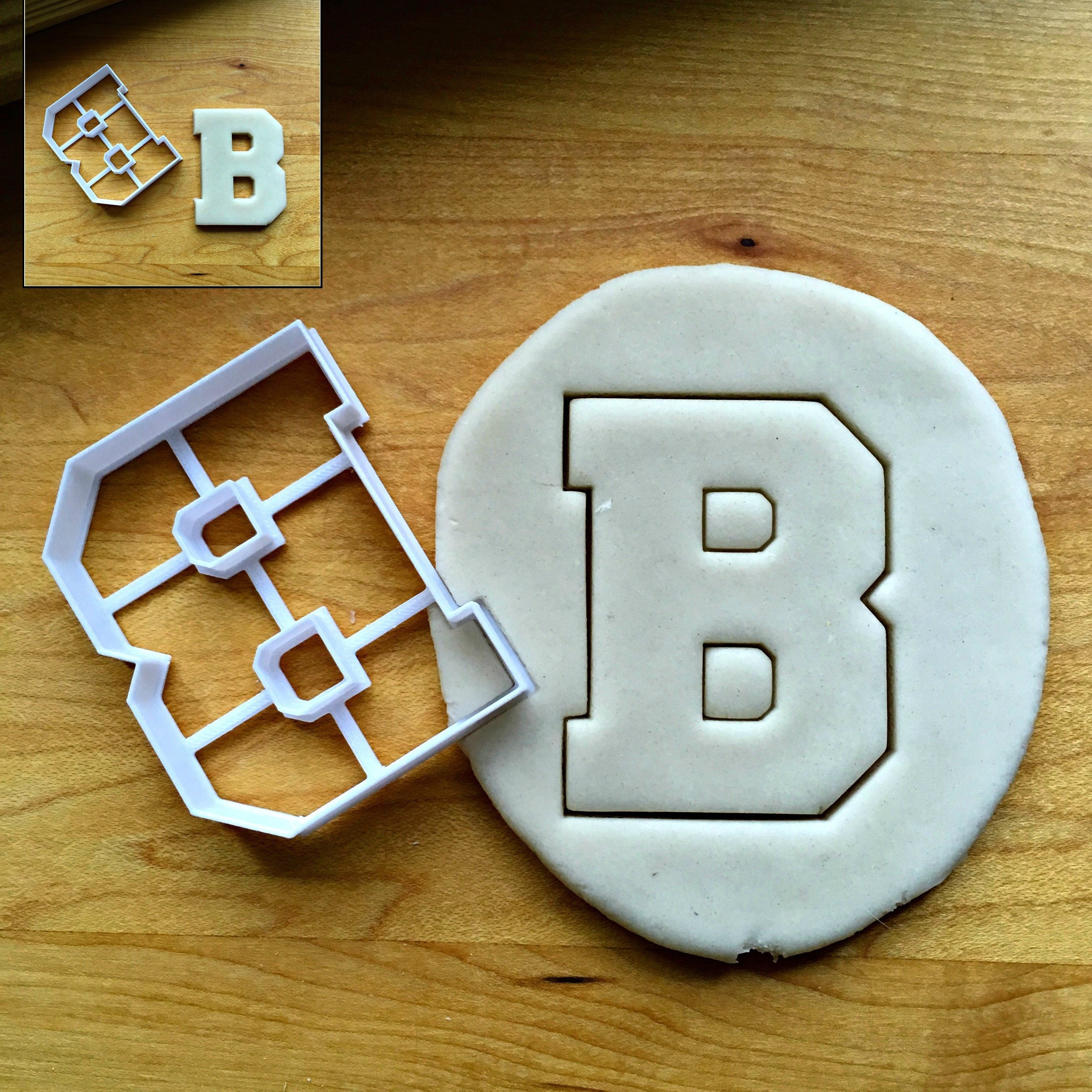 Varsity Letter B Cookie Cutter/multisize/creates Cutout Etsy