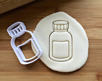 Pill Bottle Cookie Cutter/Multi-Size/Dishwasher Safe Available