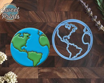 Earth/World Cookie Cutter in Multiple Sizes
