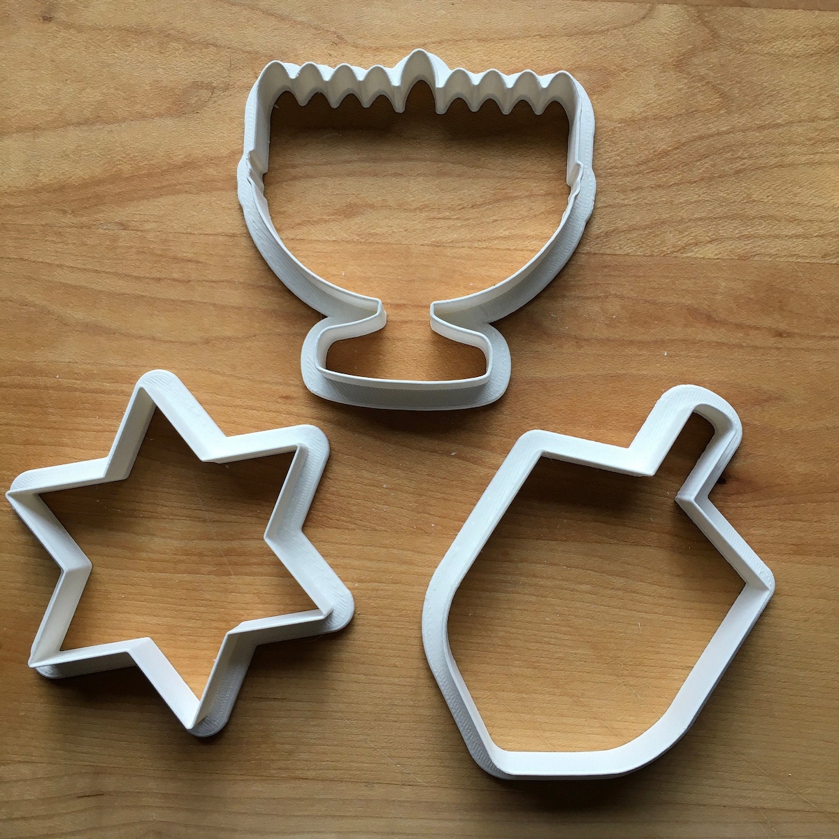Hanukkah Set of 3 Cookie Cutters/multi Size /made in the USA - Etsy
