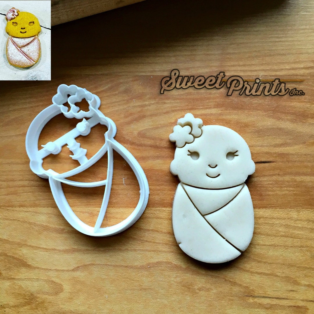 Swaddled Baby Girl Cookie Cutter/multisize Etsy