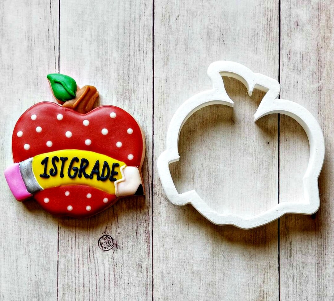 Apple Banner Cookie Cutter Multi-size/choose Standard or Dishwasher ...