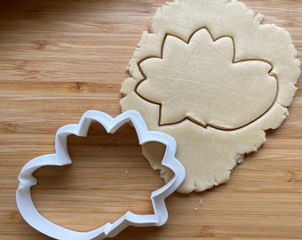 Lotus Flower on a Lily Pad Cookie  Cutter in Multiple Sizes