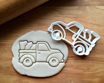 Pickup Truck with Tree Cookie Cutter - Christmas Baking