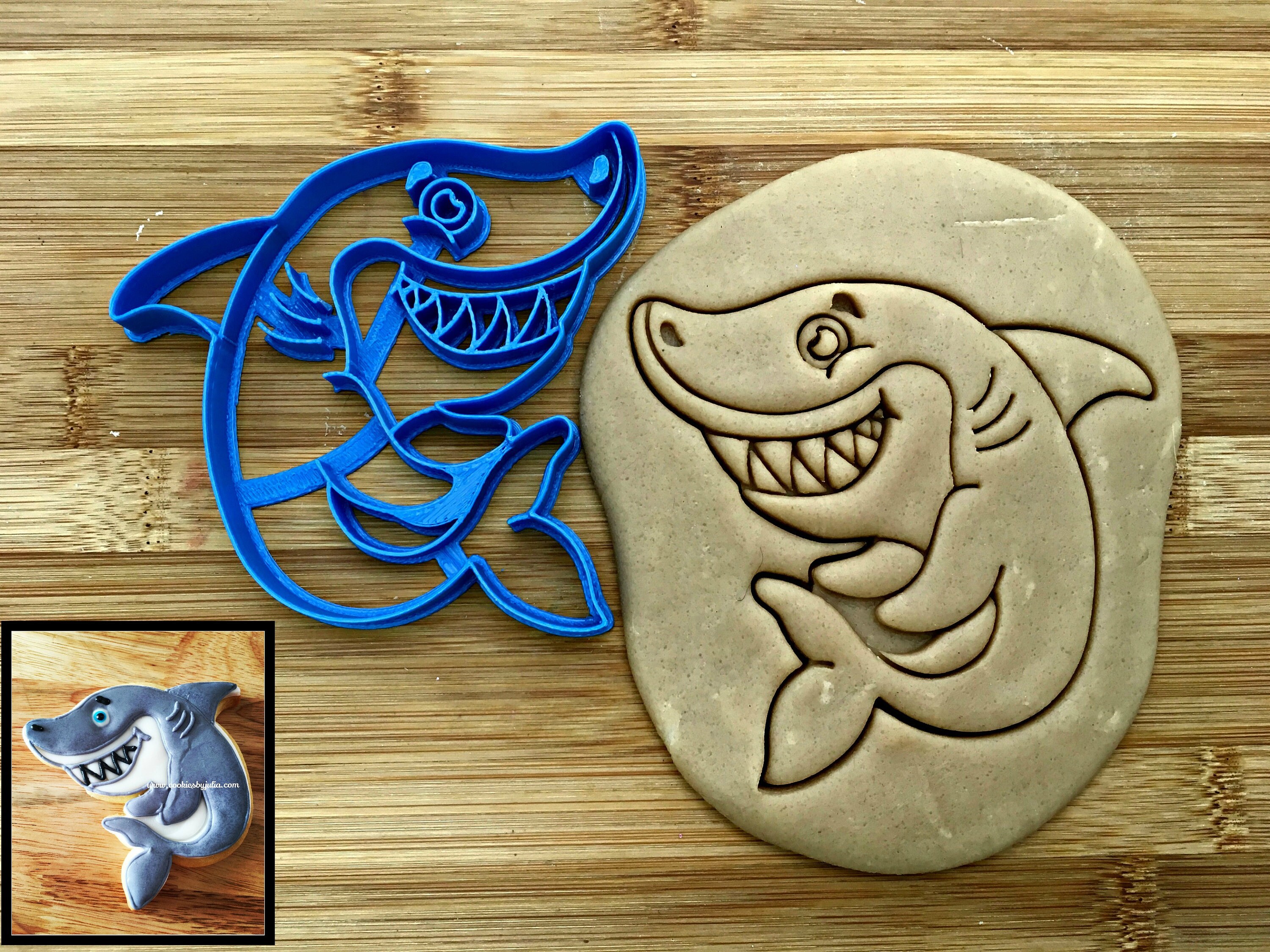 Smiling Shark Cookie Cutter/Multi-Size | Etsy