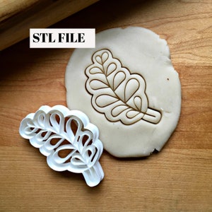 Pobierz cyfrowy plik STL dla foremki do ciastek w kształcie liścia o zaokrąglonych kształtach w różnych rozmiarach