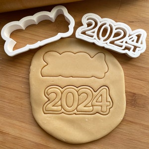 Set of Two 2024 Cookie Cutters/Multi-Size/Dishwasher Safe Available