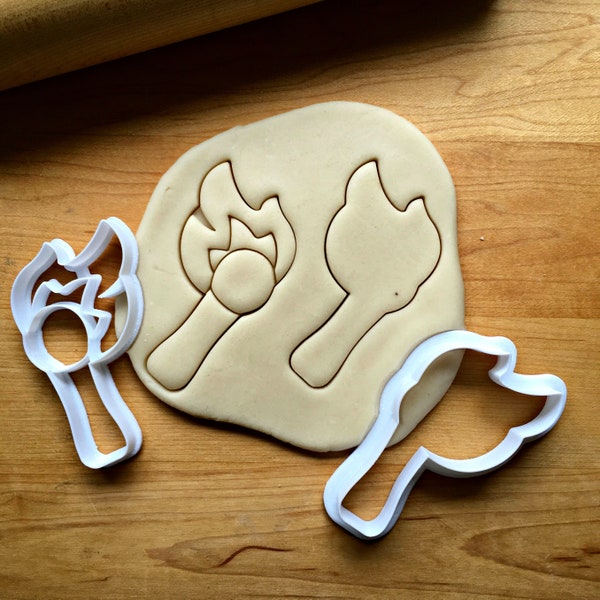 Set of 2 Match Stick Cookie Cutters/Multi-Size/Dishwasher Safe Available