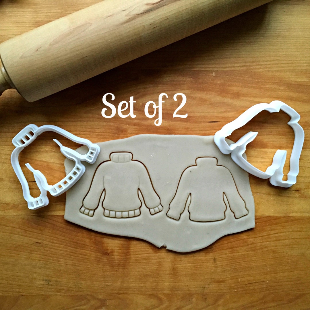 Set of 2 Sweater Cookie Cutters/multisize Etsy