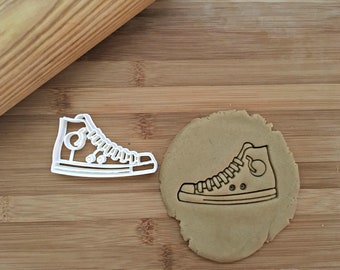 High Top Shoe Cookie  Cutter in Multiple Sizes