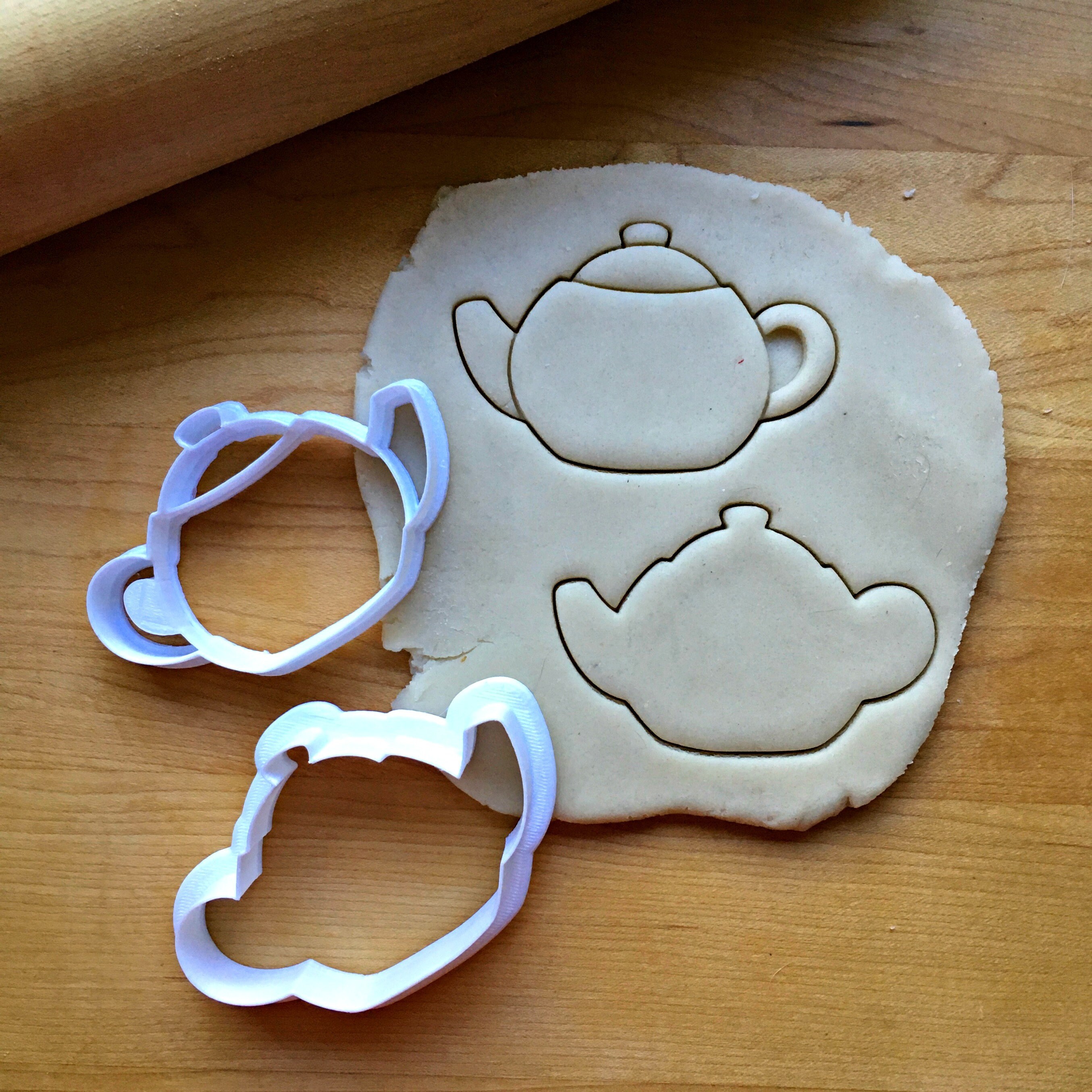 Set of 2 Teapot Cookie Cutters/MultiSize Etsy