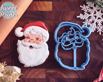Classic Santa Cookie Cutter in Multiple Sizes