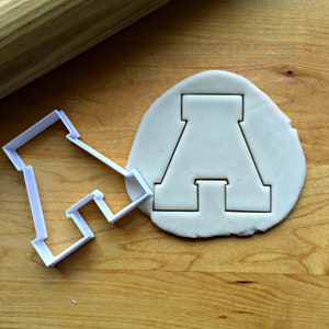 Varsity Letter A Cookie  Cutter in Multiple Sizes