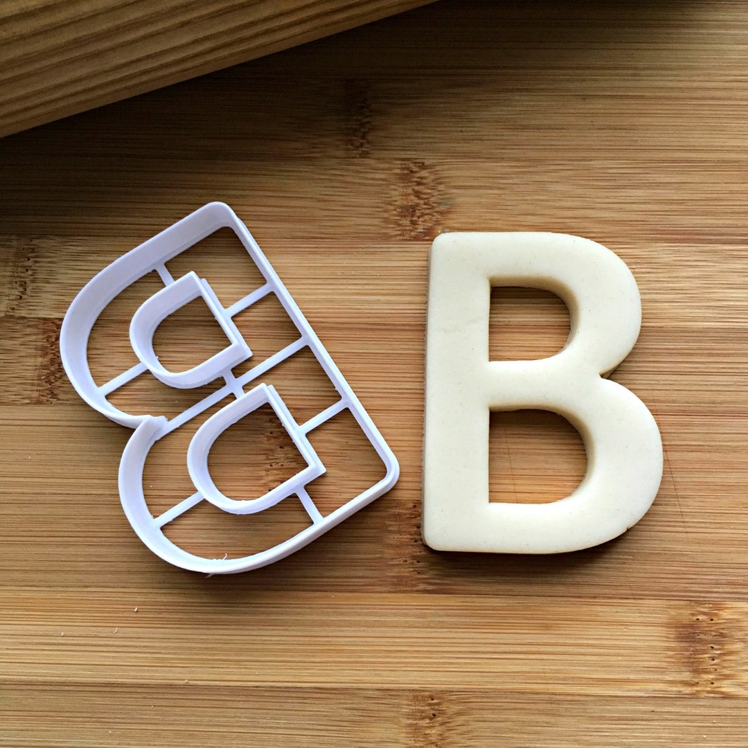 Letter B Cookie Cutter/multisize/cuts Through the Centers Etsy