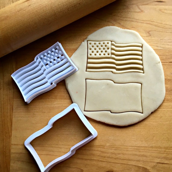 Set of 2 American Flag Cookie Cutters/multisize Etsy